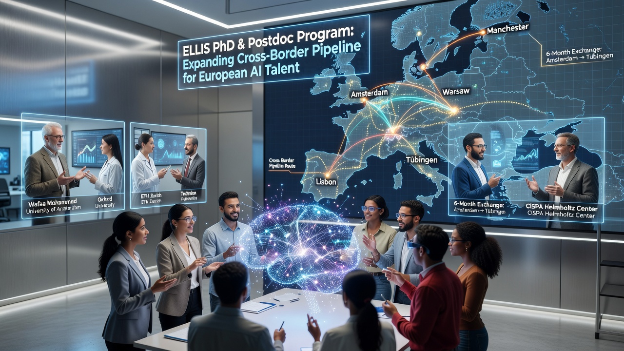 ELLIS Expands Cross-Border PhD Pipeline for European AI Talent