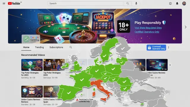 YouTube Opens Its Top Ad Slot to Licensed Gambling Brands